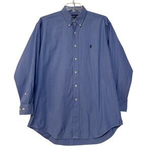 Ralph Lauren Yarmouth Pony Long-Sleeve Oxford Button Down, Size 16 1/2"